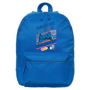 Game On Level 6 Unlocked 6Th Grader Back To School Gamer Gift 16 in Basic Backpack