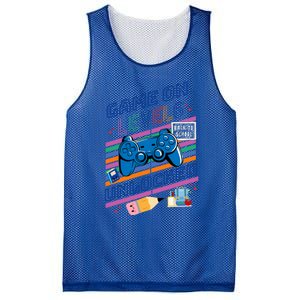 Game On Level 6 Unlocked 6Th Grader Back To School Gamer Gift Mesh Reversible Basketball Jersey Tank