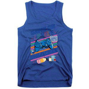 Game On Level 6 Unlocked 6Th Grader Back To School Gamer Gift Tank Top