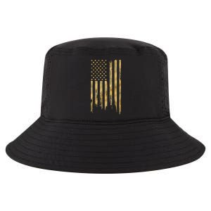 Gold American Flag Limited Addition  Cool Comfort Performance Bucket Hat