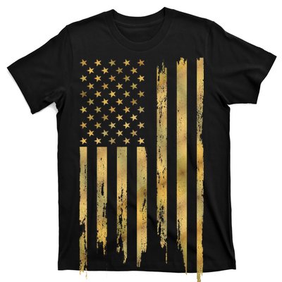 Gold American Flag Limited Addition  T-Shirt