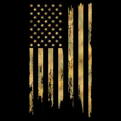 Gold American Flag Limited Addition  T-Shirt