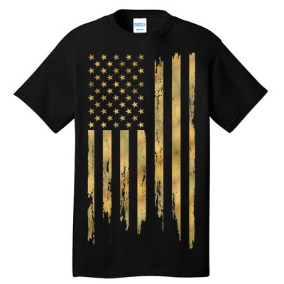 Gold American Flag Limited Addition  Tall T-Shirt