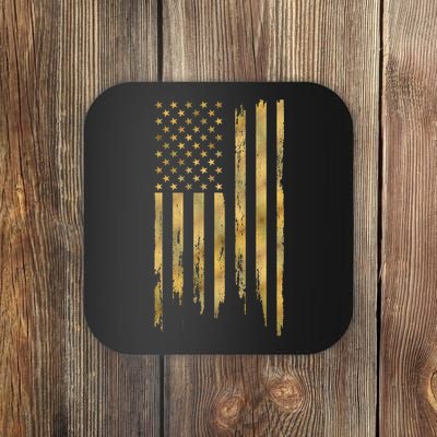 Gold American Flag Limited Addition  Coaster