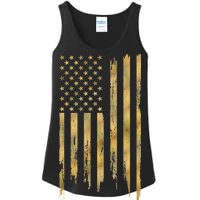 Gold American Flag Limited Addition  Ladies Essential Tank