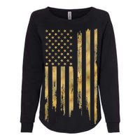 Gold American Flag Limited Addition  Womens California Wash Sweatshirt