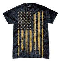 Gold American Flag Limited Addition  Tie-Dye T-Shirt