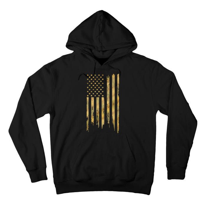 Gold American Flag Limited Addition  Tall Hoodie