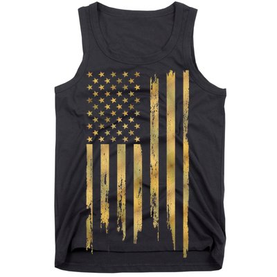 Gold American Flag Limited Addition  Tank Top