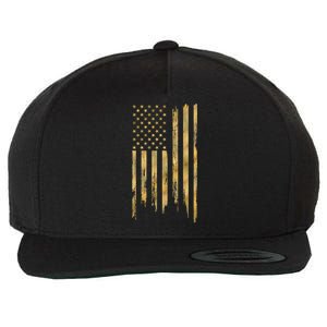 Gold American Flag Limited Addition  Wool Snapback Cap