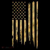Gold American Flag Limited Addition  Kids T-Shirt