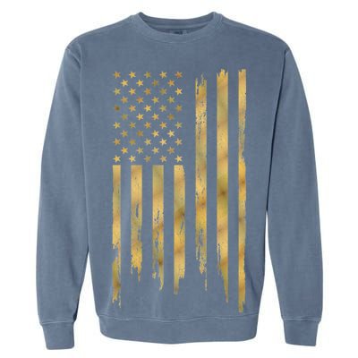 Gold American Flag Limited Addition  Garment-Dyed Sweatshirt