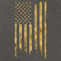 Gold American Flag Limited Addition  Cotton Canvas Backpack