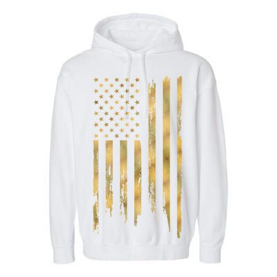 Gold American Flag Limited Addition  Garment-Dyed Fleece Hoodie