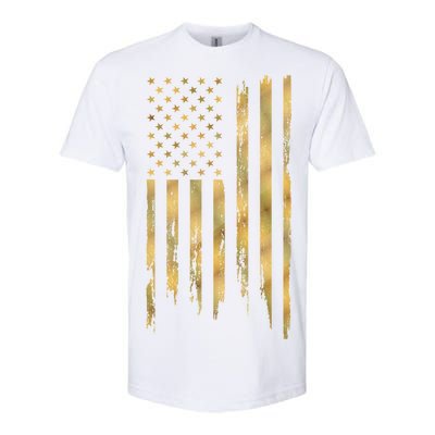 Gold American Flag Limited Addition  Softstyle CVC T-Shirt