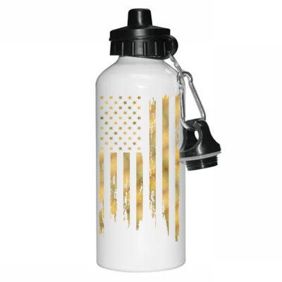 Gold American Flag Limited Addition  Aluminum Water Bottle