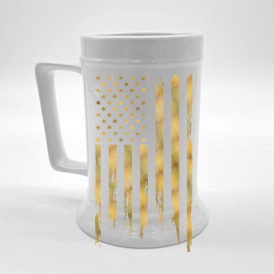 Gold American Flag Limited Addition  Beer Stein