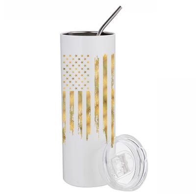 Gold American Flag Limited Addition  Stainless Steel Tumbler