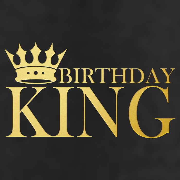 Gold Birthday King Limited Edition  7 Panel Mesh Trucker Snapback Hat