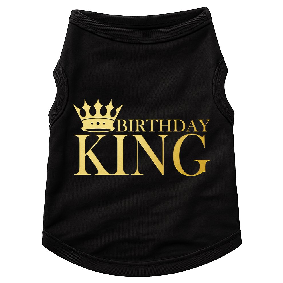 Gold Birthday King Limited Edition  Doggie Tank