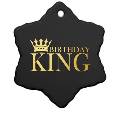 Gold Birthday King Limited Edition  Ceramic Star Ornament