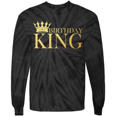 Gold Birthday King Limited Edition  Tie-Dye Long Sleeve Shirt