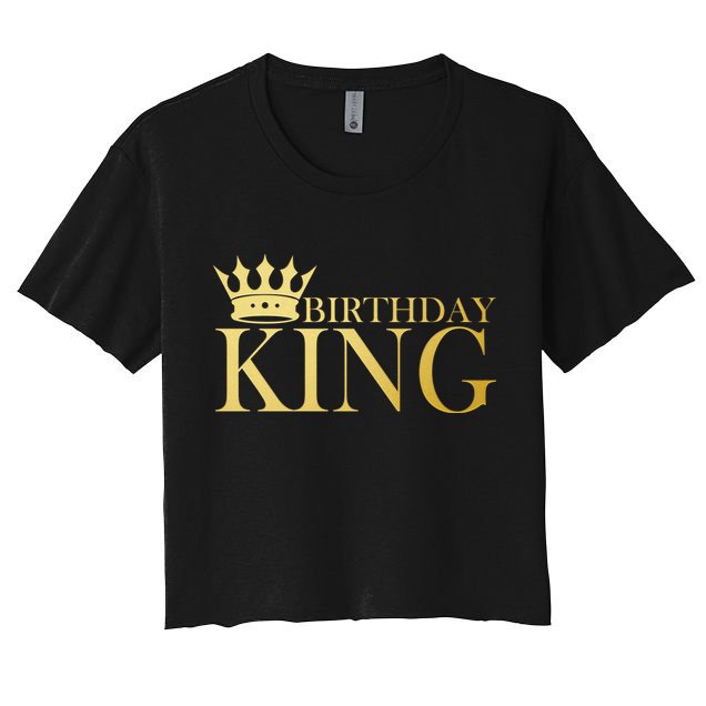 Gold Birthday King Limited Edition  Crop Top