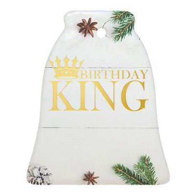 Gold Birthday King Limited Edition  Ceramic Bell Ornament