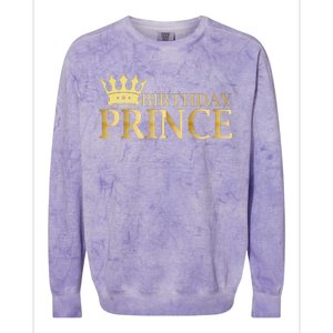 Gold Birthday Prince Limited Edition Colorblast Crewneck Sweatshirt