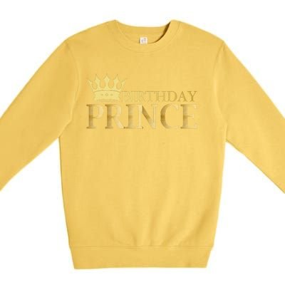 Gold Birthday Prince Limited Edition Premium Crewneck Sweatshirt