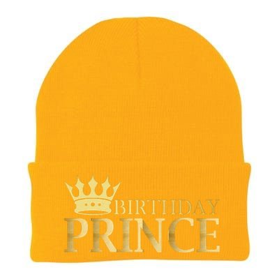 Gold Birthday Prince Limited Edition Knit Cap Winter Beanie