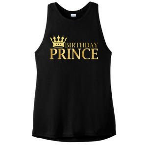 Gold Birthday Prince Limited Edition Ladies PosiCharge Tri-Blend Wicking Tank