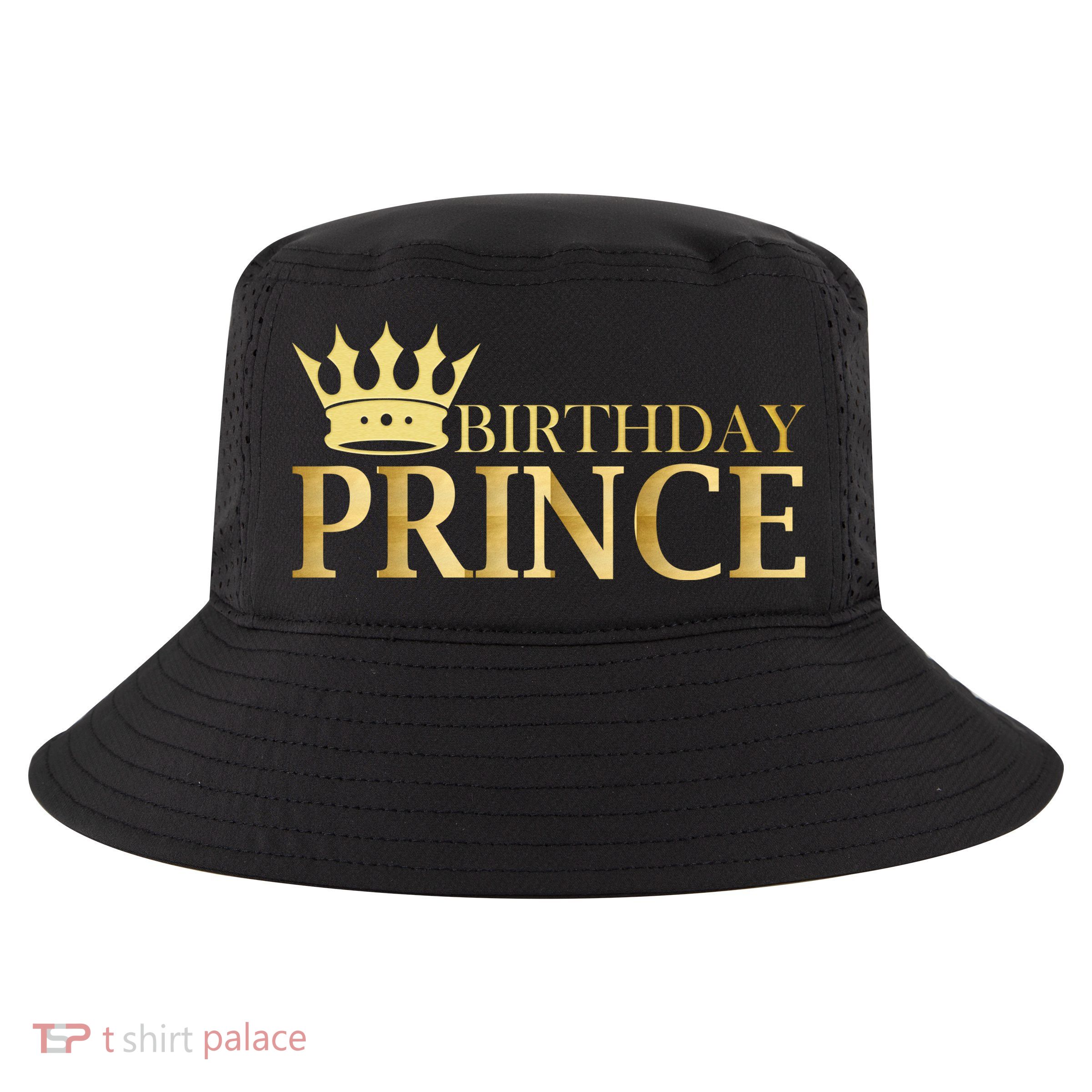 Gold Birthday Prince Limited Edition Cool Comfort Performance Bucket Hat