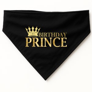 Gold Birthday Prince Limited Edition USA-Made Doggie Bandana