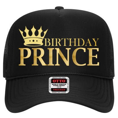 Gold Birthday Prince Limited Edition High Crown Mesh Back Trucker Hat