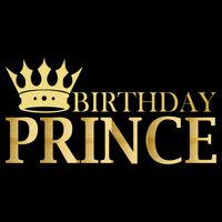 Gold Birthday Prince Limited Edition Drawstring Bag