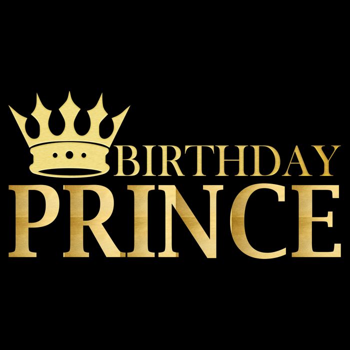 Gold Birthday Prince Limited Edition Drawstring Bag