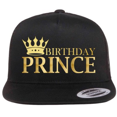 Gold Birthday Prince Limited Edition Flat Bill Trucker Hat