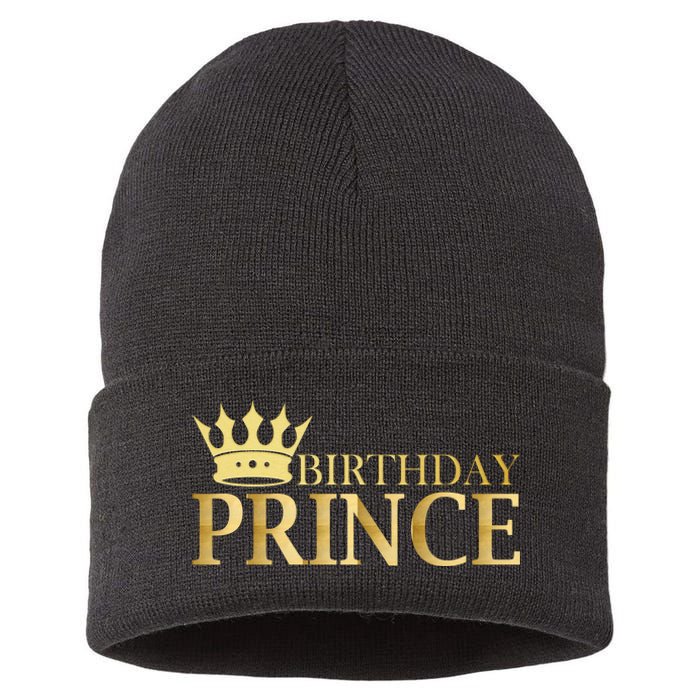 Gold Birthday Prince Limited Edition Sustainable Knit Beanie