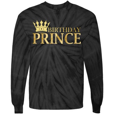 Gold Birthday Prince Limited Edition Tie-Dye Long Sleeve Shirt