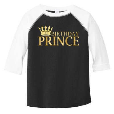 Gold Birthday Prince Limited Edition Toddler Fine Jersey T-Shirt