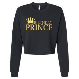 Gold Birthday Prince Limited Edition Cropped Pullover Crew