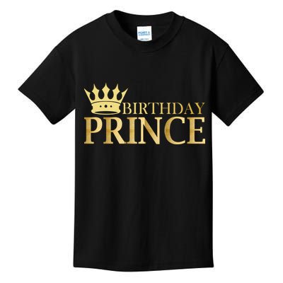 Gold Birthday Prince Limited Edition Kids T-Shirt