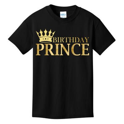 Gold Birthday Prince Limited Edition Kids T-Shirt