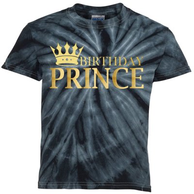 Gold Birthday Prince Limited Edition Kids Tie-Dye T-Shirt