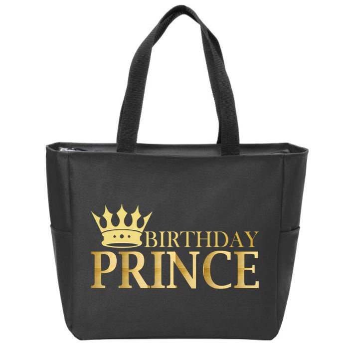 Gold Birthday Prince Limited Edition Zip Tote Bag