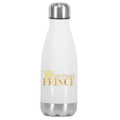 Gold Birthday Prince Limited Edition Stainless Steel Insulated Water Bottle