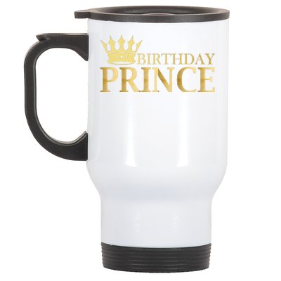 Gold Birthday Prince Limited Edition Stainless Steel Travel Mug