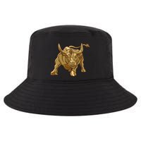 Gold Bitcoin Bull Cool Comfort Performance Bucket Hat