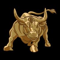 Gold Bitcoin Bull Performance Shirt